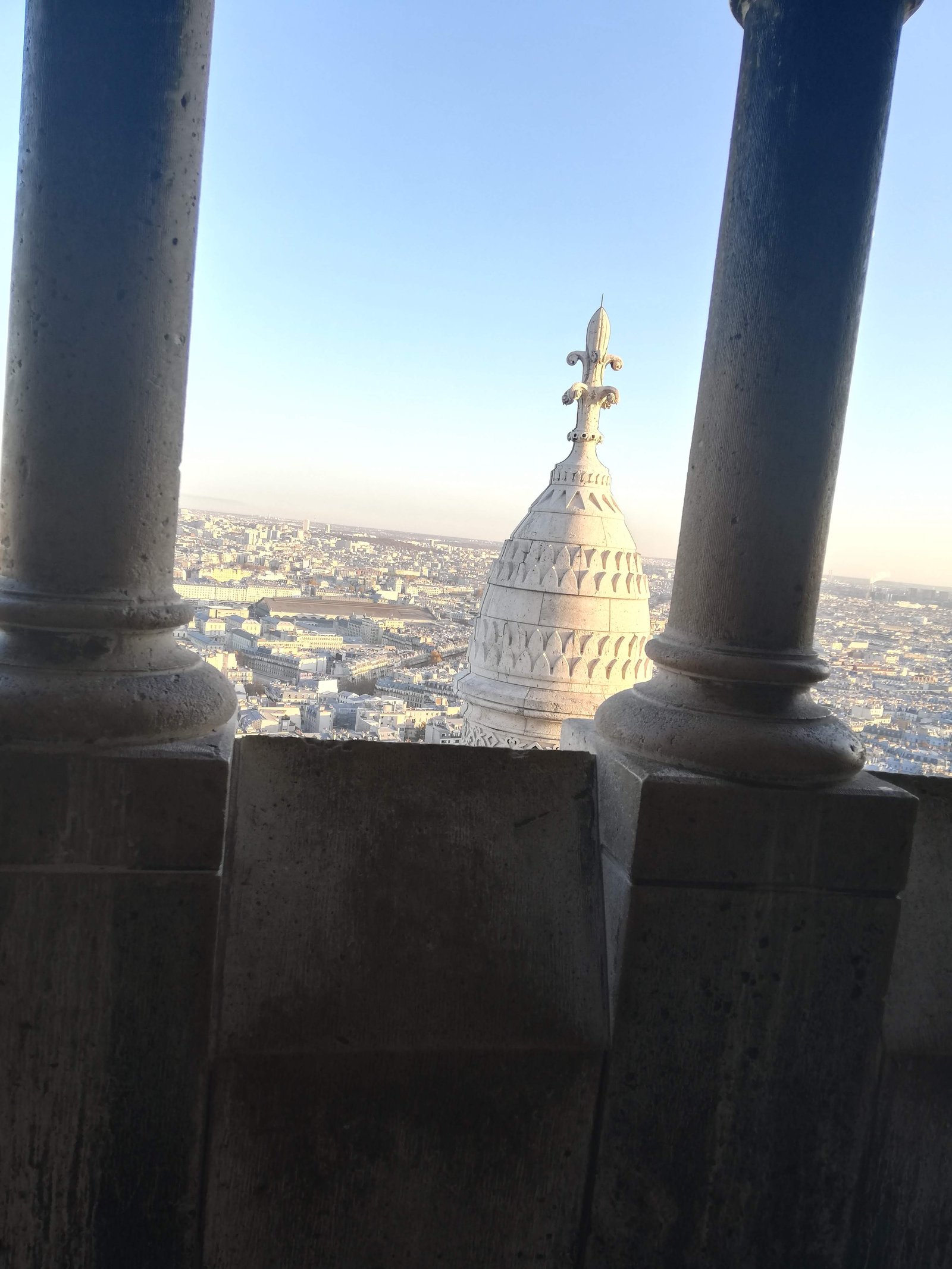 View through the Sacre-Coeur dome.