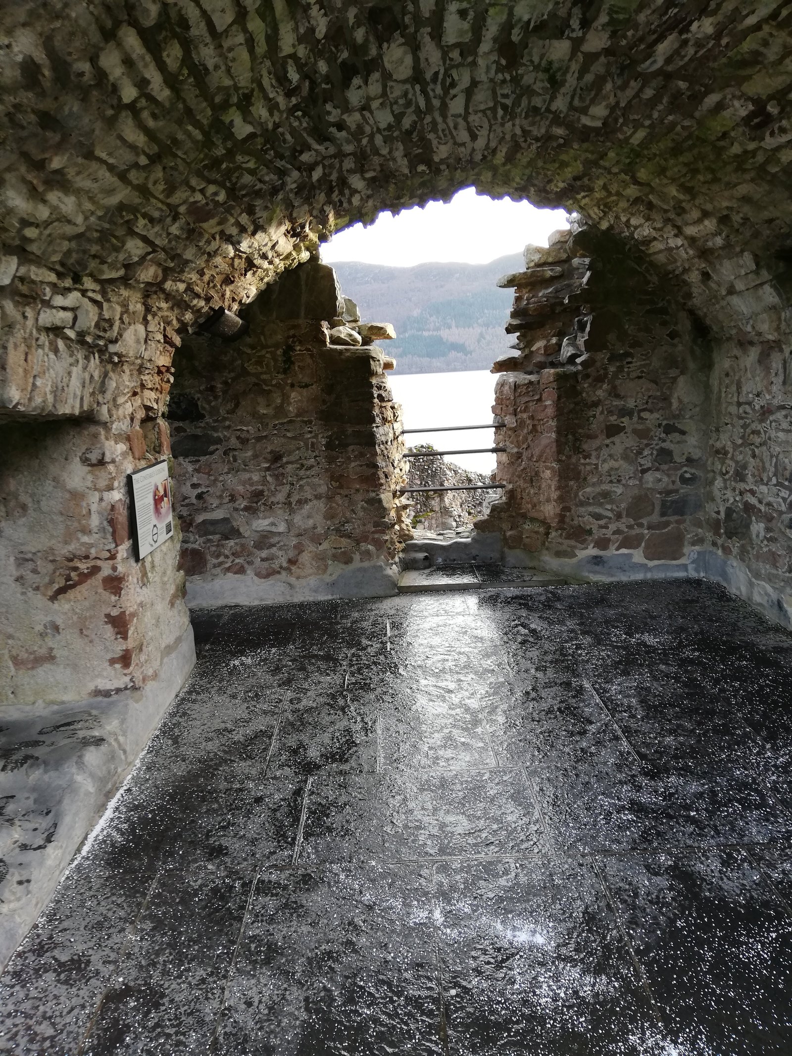 Scottish castle ruin.